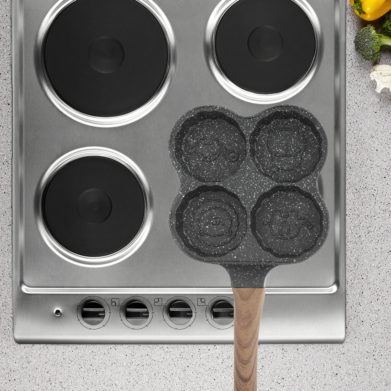 Multi hole Frying Pan Egg Cooking Tool Non stick Kitchen Accessory Pancake Even Heating Wear resistant Smooth Edge
Multi hole Frying Pan Egg Cooking Tool Non stick Kitchen Accessory Pancake Even Heating Wear resistant Smooth Edge