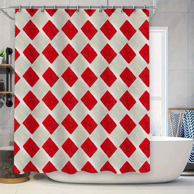 Home Decor Bath Shower Curtain Red Green Argyle Pattern for Christmas 72'' x 84'' waterproof shower curtain with hooks included
Home Decor Bath Shower Curtain Red Green Argyle Pattern for Christmas 72'' x 84'' waterproof shower curtain with hooks included