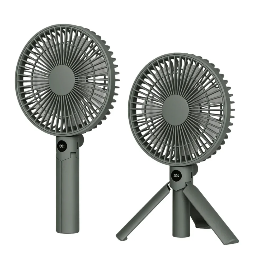 Portable Handheld Rechargeable Fan LED Digital Display 180°Adjustable Rechargeable Fan 4 Speed Wind Camping Tripod Fan
Portable Handheld Rechargeable Fan LED Digital Display 180°Adjustable Rechargeable Fan 4 Speed Wind Camping Tripod Fan