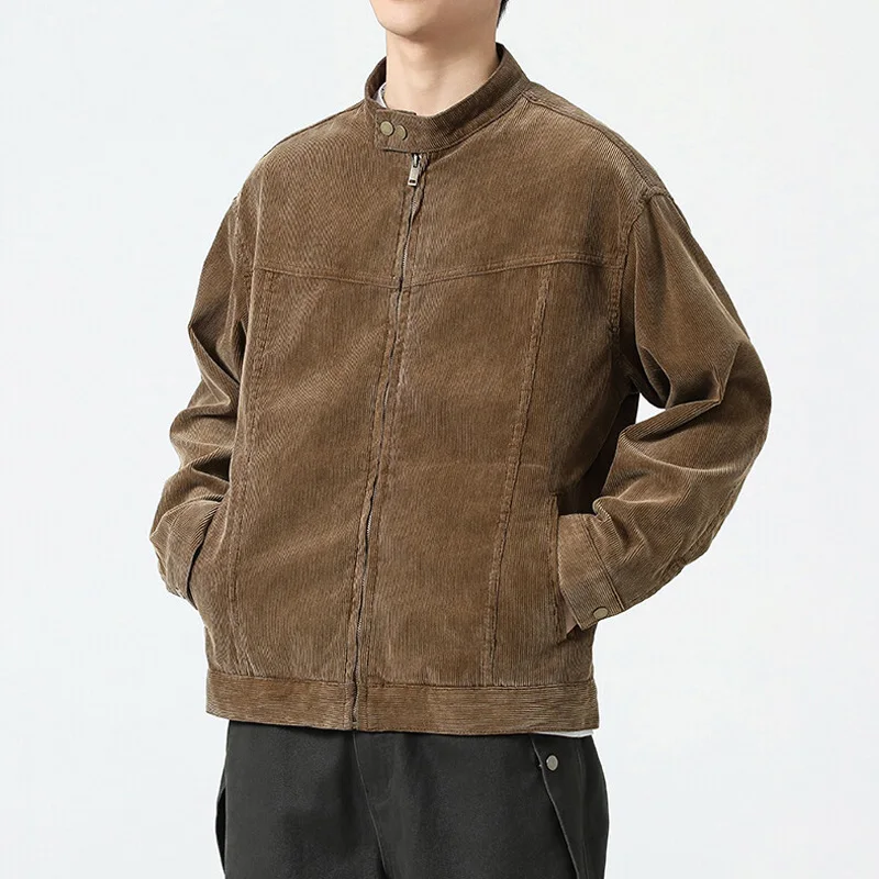 Spring Autumn Stand Collar Corduroy Jacket Men's Heavy Sand Wash Retro Loose Casual Fashion Motorcycle Jacket Coat for Men
Spring Autumn Stand Collar Corduroy Jacket Men's Heavy Sand Wash Retro Loose Casual Fashion Motorcycle Jacket Coat for Men
