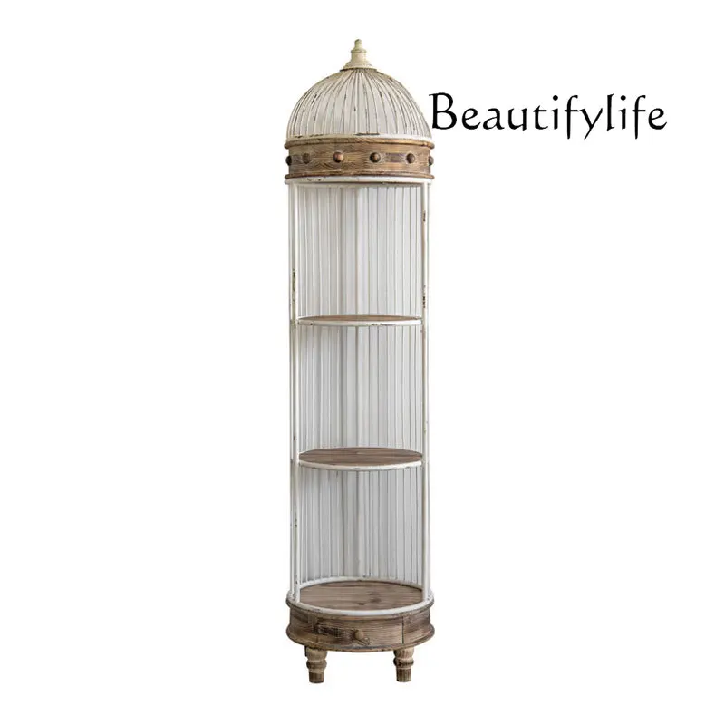American retro bird cage rack floor-to-ceiling cabinet living room multi-layer storage rack balcony decorative flower rack
American retro bird cage rack floor-to-ceiling cabinet living room multi-layer storage rack balcony decorative flower rack
