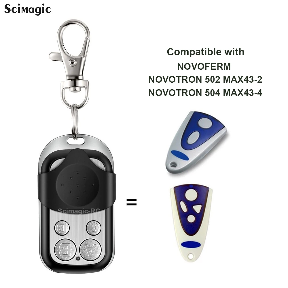 NOVOFERM NOVOTRON 502 MAX43-2 / 504 MAX43-4 Открыватель ворот гаража пульт дистанционного управления 433MHz передатчик
NOVOFERM NOVOTRON 502 MAX43-2 / 504 MAX43-4 Открыватель ворот гаража пульт дистанционного управления 433MHz передатчик