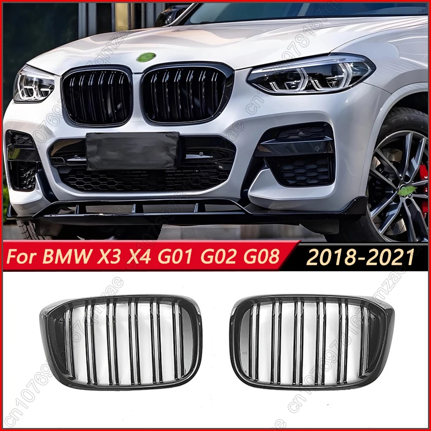 Car Accessories Front Kidney Grille For BMW X3 X4 G01 G02 G08 2018-2021 Single / Dual Line Gloss Black Bumper Racing Grills
Car Accessories Front Kidney Grille For BMW X3 X4 G01 G02 G08 2018-2021 Single / Dual Line Gloss Black Bumper Racing Grills