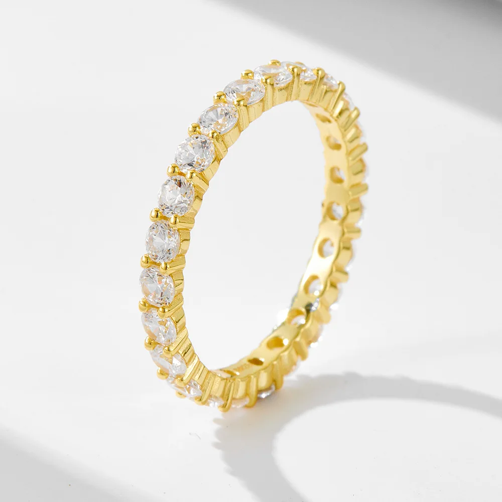 Ladies Tee-piece Set Ring Combination S925 Silver Plated Gold + Zirconia Lightweight Luxury Hand Jewelry Faion Accories
Ladies Tee-piece Set Ring Combination S925 Silver Plated Gold + Zirconia Lightweight Luxury Hand Jewelry Faion Accories
