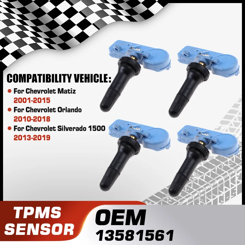 TPMS Tire Pressure Sensor For Chevrolet Matiz 2001-2015 Chevrolet Orlando 2010-2018 Chevrolet Silverado 1500 2013-2019 13581561
TPMS Tire Pressure Sensor For Chevrolet Matiz 2001-2015 Chevrolet Orlando 2010-2018 Chevrolet Silverado 1500 2013-2019 13581561
