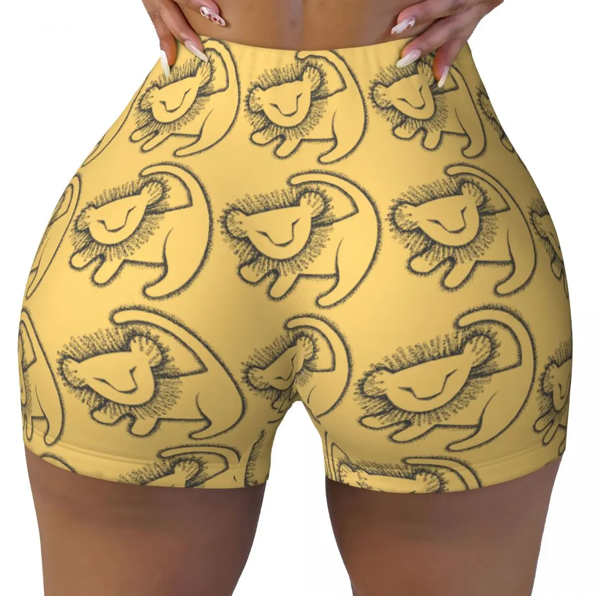 Women's Athletic Workout Yoga Shorts Lion King Seamless Shorts Young Simba Cave Workout Scrunch Pants
Women's Athletic Workout Yoga Shorts Lion King Seamless Shorts Young Simba Cave Workout Scrunch Pants
