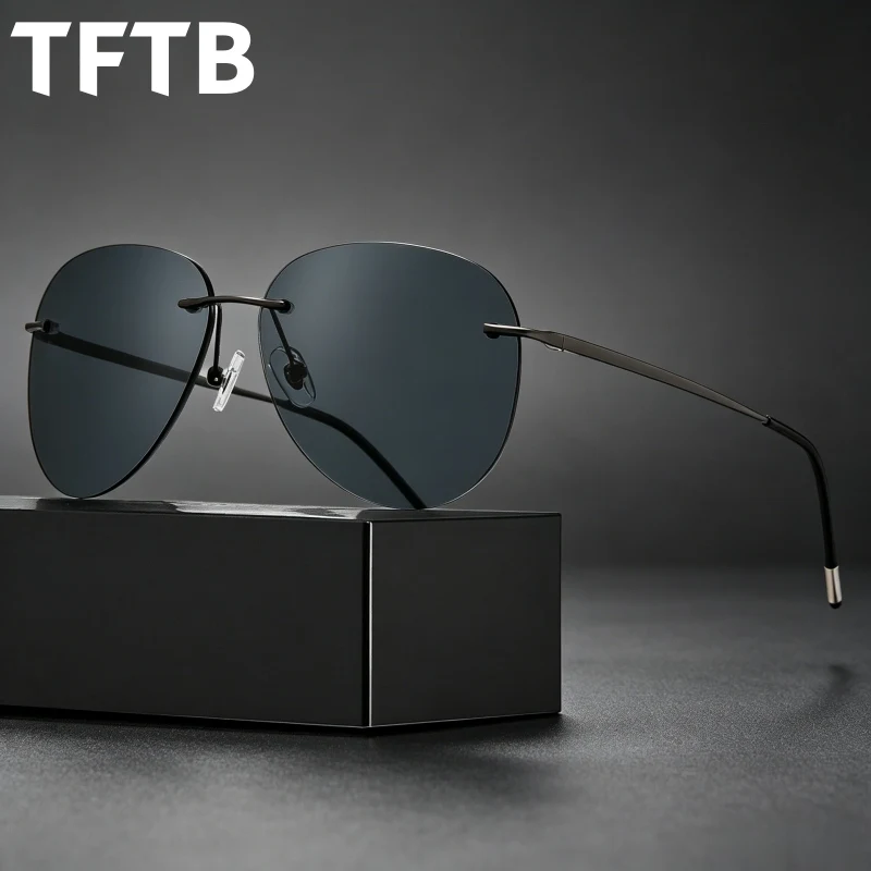 TFTB Retro Pilot Men and Women Fashion Polarized Sunglasses High-quality Stainless Steel UV Protection Rimless Eyeglasses 2533
TFTB Retro Pilot Men and Women Fashion Polarized Sunglasses High-quality Stainless Steel UV Protection Rimless Eyeglasses 2533