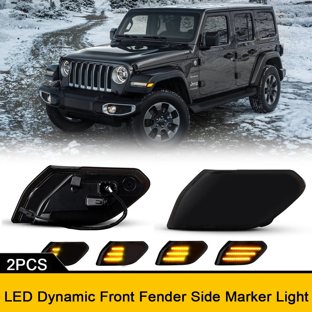 LED Sequential Blinker Front Bumper Side Marker Lights Canbus For 2018-2021 Jeep Wrangler JL 2020-2021 Jeep Gladiator JT Amber
LED Sequential Blinker Front Bumper Side Marker Lights Canbus For 2018-2021 Jeep Wrangler JL 2020-2021 Jeep Gladiator JT Amber