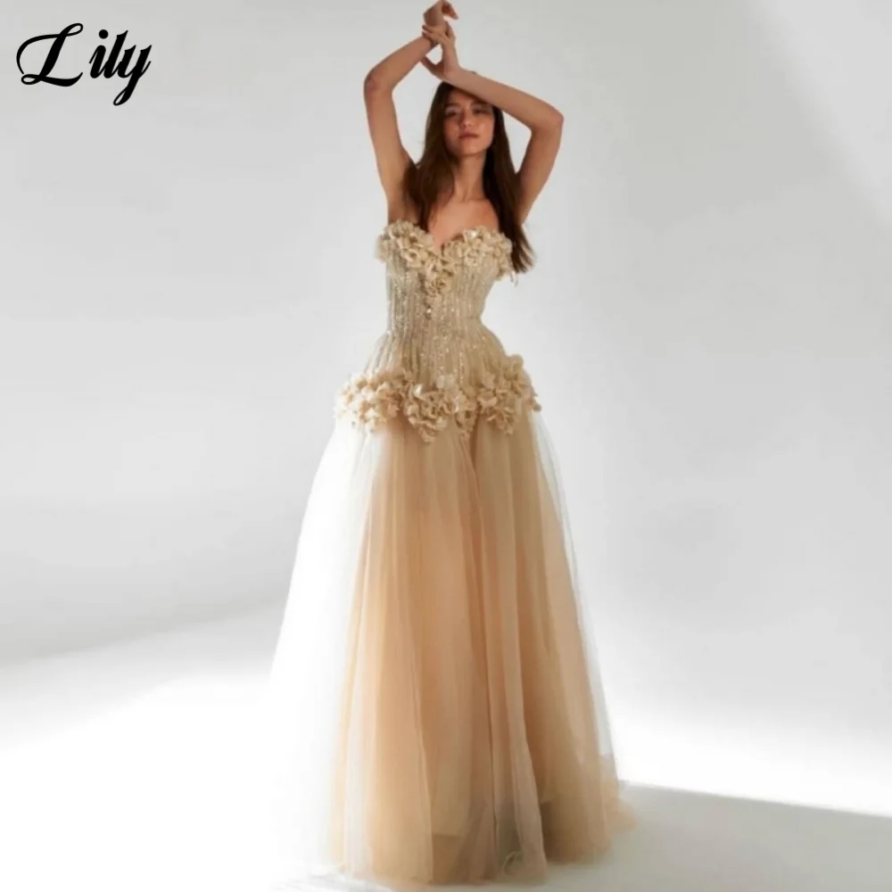 Lily Elegant Sweetheart Prom Dresses Backless Sleeveless Evening Gown Shiny Sequins A-line Ball Gown for Woman 프롬 드레스 Customized
Lily Elegant Sweetheart Prom Dresses Backless Sleeveless Evening Gown Shiny Sequins A-line Ball Gown for Woman 프롬 드레스 Customized