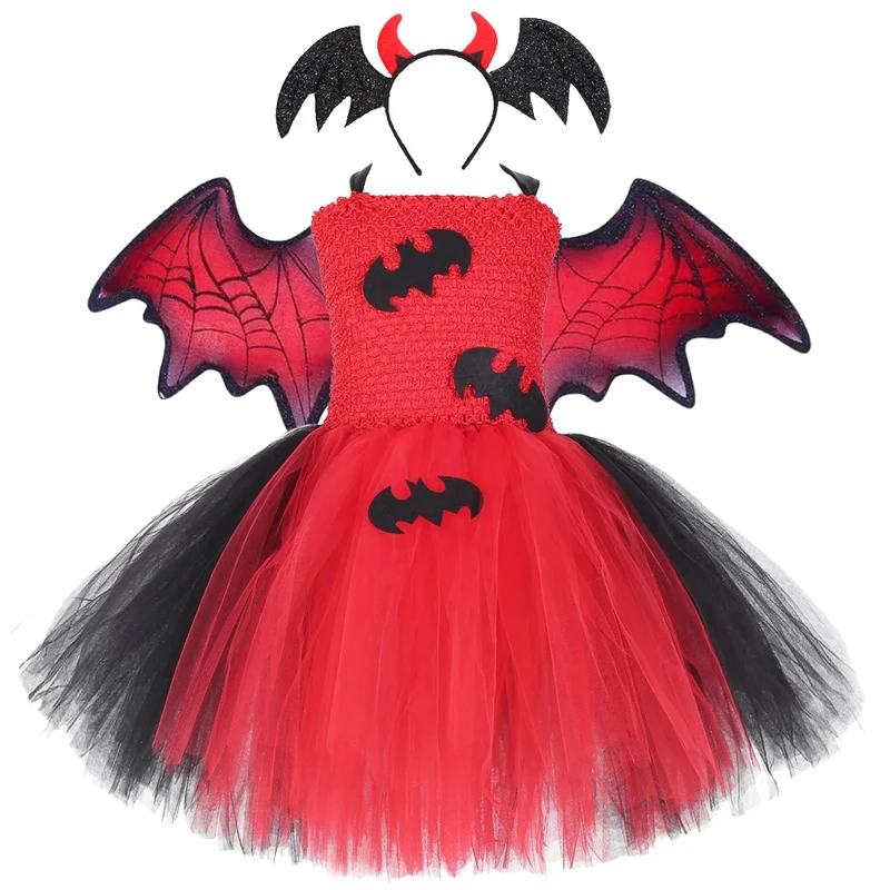 ❤2026❤ Vampire Bat Halloween Costumes for Girs Kids Carnival Party Fancy Tutu Dress with Bat Wings Children Ghost Witch Scary O❤
❤2026❤ Vampire Bat Halloween Costumes for Girs Kids Carnival Party Fancy Tutu Dress with Bat Wings Children Ghost Witch Scary O❤