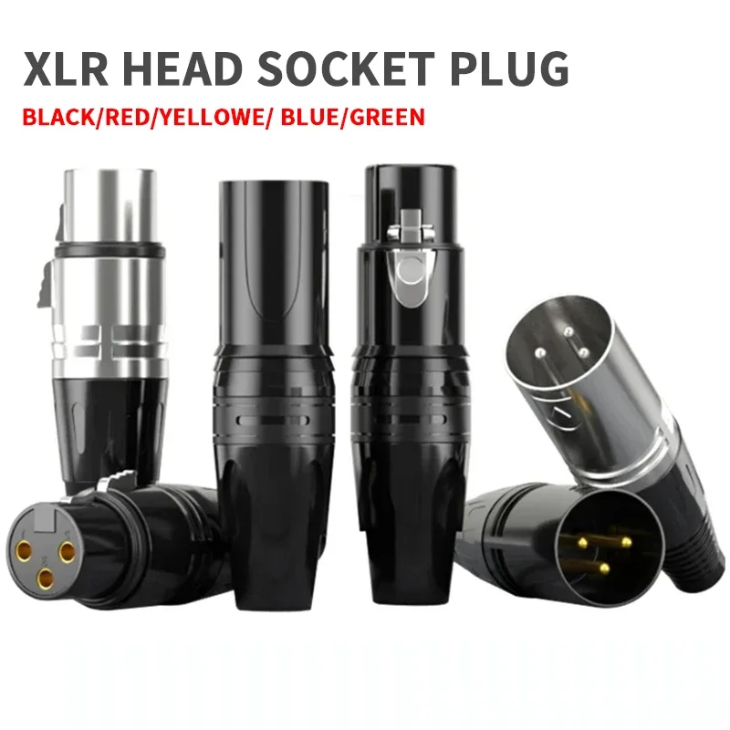 3PIN XLR Connector Male Female Plug Cable Connectors Microphone Audio Cables Plug Connector XLR Adapters
3PIN XLR Connector Male Female Plug Cable Connectors Microphone Audio Cables Plug Connector XLR Adapters