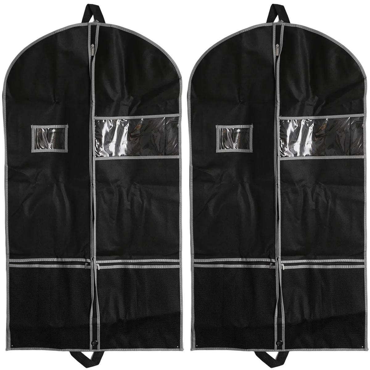 Garment Bags 2 Pack 43 Inch Garment Bags for Storage Travel Nonwoven Fabric Dress Bag Suit Bag Garment Bag with 2 Large Mesh
Garment Bags 2 Pack 43 Inch Garment Bags for Storage Travel Nonwoven Fabric Dress Bag Suit Bag Garment Bag with 2 Large Mesh