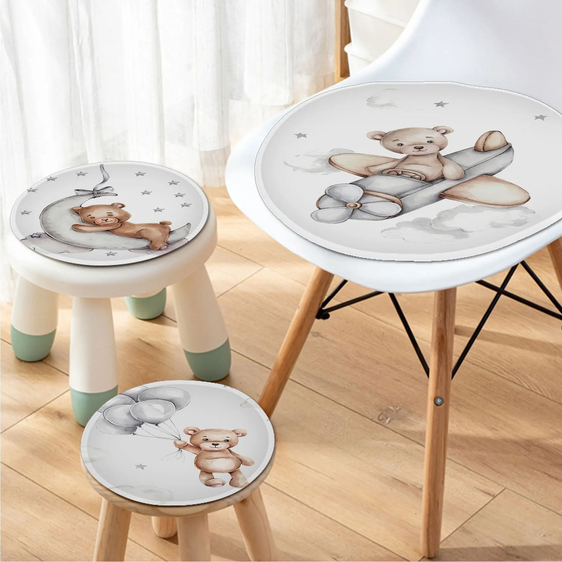 Cartoon Bear Bunny Balloon Star Decorative Seat Cushion Office Dining Stool Pad Sponge Sofa Mat Non-Slip Sofa Cushion
Cartoon Bear Bunny Balloon Star Decorative Seat Cushion Office Dining Stool Pad Sponge Sofa Mat Non-Slip Sofa Cushion