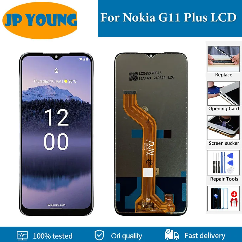 6,52 "оригинальный ЖК-дисплей для Nokia G11 Plus, дигитайзер сенсорного экрана в сборе, запасные части для Nokia G11Plus, ЖК-экран
6,52 "оригинальный ЖК-дисплей для Nokia G11 Plus, дигитайзер сенсорного экрана в сборе, запасные части для Nokia G11Plus, ЖК-экран
