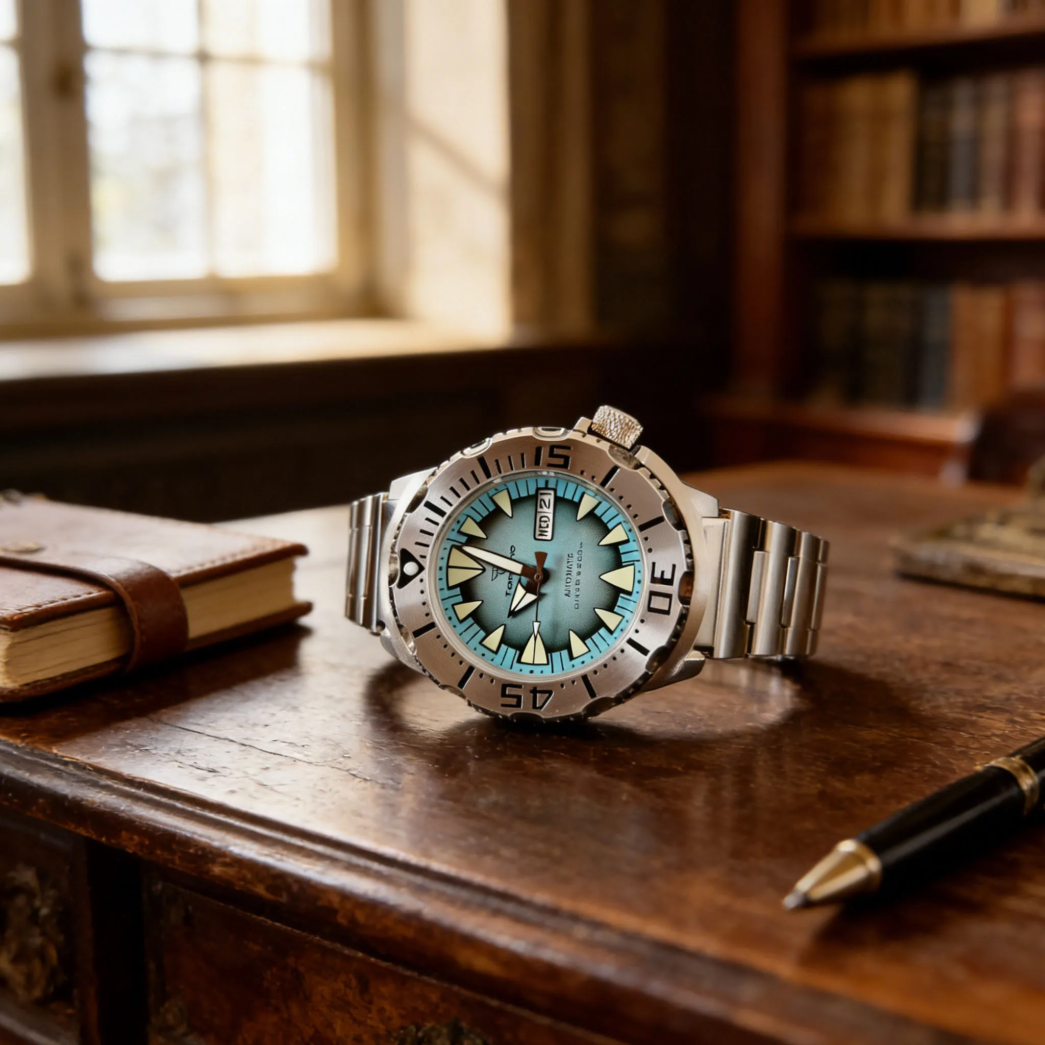 Light Blue Super luminous Tandorio 42mm Monster 20ATM Diver Sapphire Crystal Automatic Movement NH36 Men Watch Day Date Bracelet
Light Blue Super luminous Tandorio 42mm Monster 20ATM Diver Sapphire Crystal Automatic Movement NH36 Men Watch Day Date Bracelet