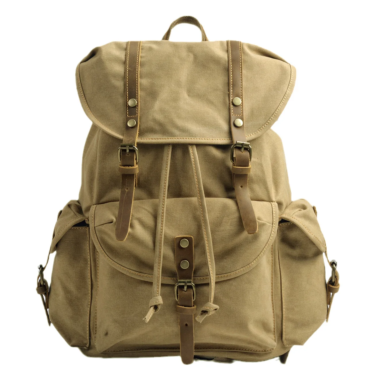 Vintage Canvas Backpack Large Capacity For High School College Students Outdoor Travel Hiking Rucksack
Vintage Canvas Backpack Large Capacity For High School College Students Outdoor Travel Hiking Rucksack