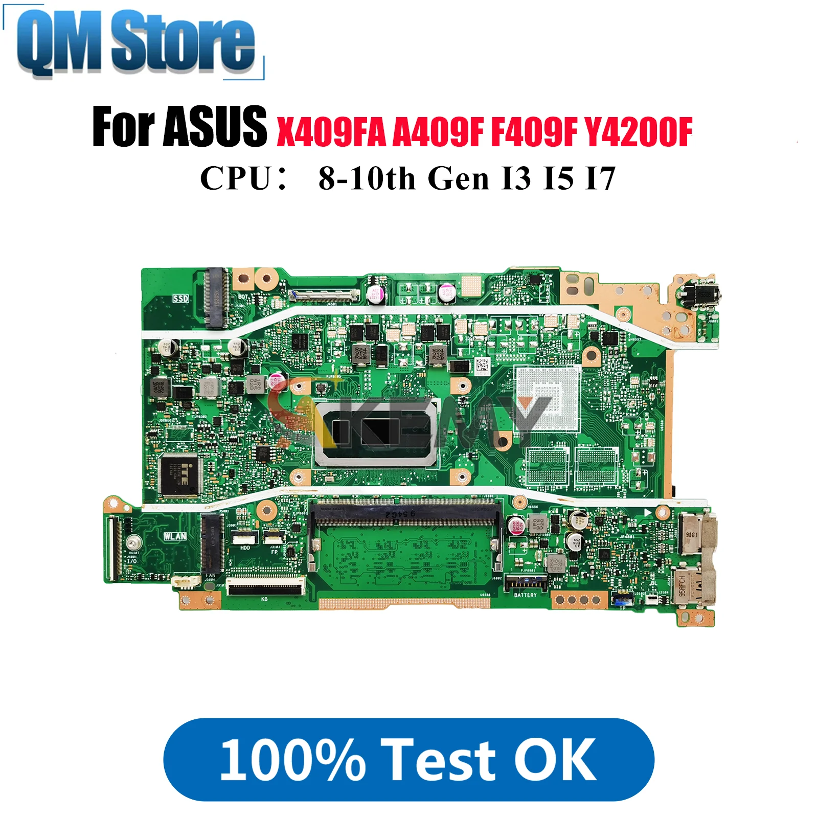 X409FA Laptop Motherboard For ASUS X409F X409FAC A409F X409FL X409FB F409F Y4200F X409FJ Mainboard With I3 I5 I7 CPU 100% tests
X409FA Laptop Motherboard For ASUS X409F X409FAC A409F X409FL X409FB F409F Y4200F X409FJ Mainboard With I3 I5 I7 CPU 100% tests