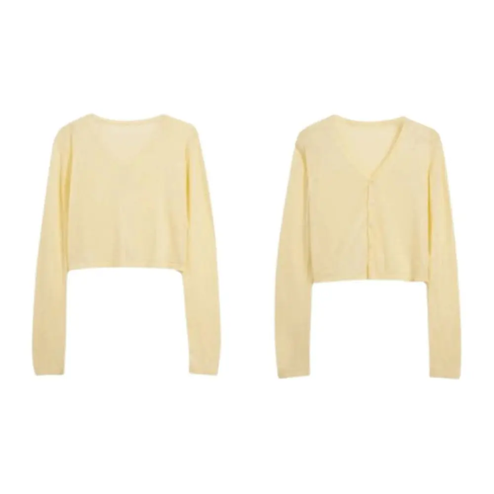 Vintage Knitwears Knit Sweater Cardigan Thin V-Neck Sunscreen Knitted Sweater Button Soft Tops Sweaters Women
Vintage Knitwears Knit Sweater Cardigan Thin V-Neck Sunscreen Knitted Sweater Button Soft Tops Sweaters Women