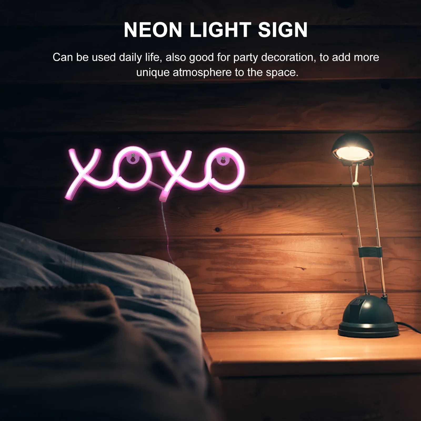 Neon Light PVC Decorative Neon Lamp Desktop Bedside Atmosphere Lamp Night Light Sign for Room Party Office Bar
Neon Light PVC Decorative Neon Lamp Desktop Bedside Atmosphere Lamp Night Light Sign for Room Party Office Bar