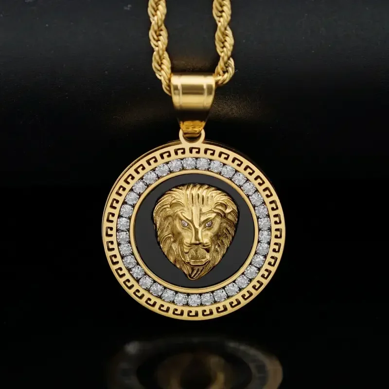 Hip Hop Gold Color Plated Iced Out Micro Pave Cubic Zircon Lion Head Pendant Necklace Charm For Men Jewelry Gifts
Hip Hop Gold Color Plated Iced Out Micro Pave Cubic Zircon Lion Head Pendant Necklace Charm For Men Jewelry Gifts