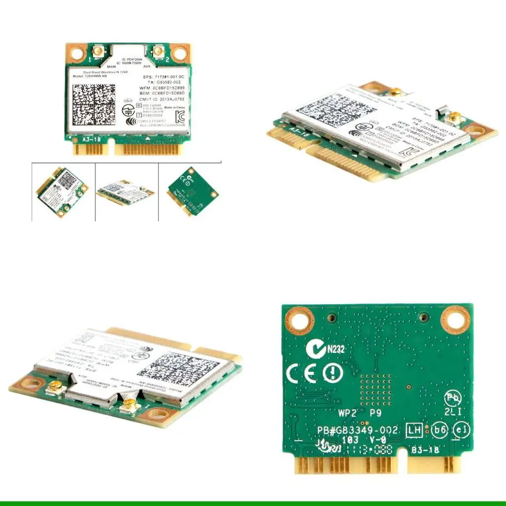 U55C 7260HMW для двухдиапазонной беспроводной связи AN с поддержкой MINI PCI-E WLAN
U55C 7260HMW для двухдиапазонной беспроводной связи AN с поддержкой MINI PCI-E WLAN