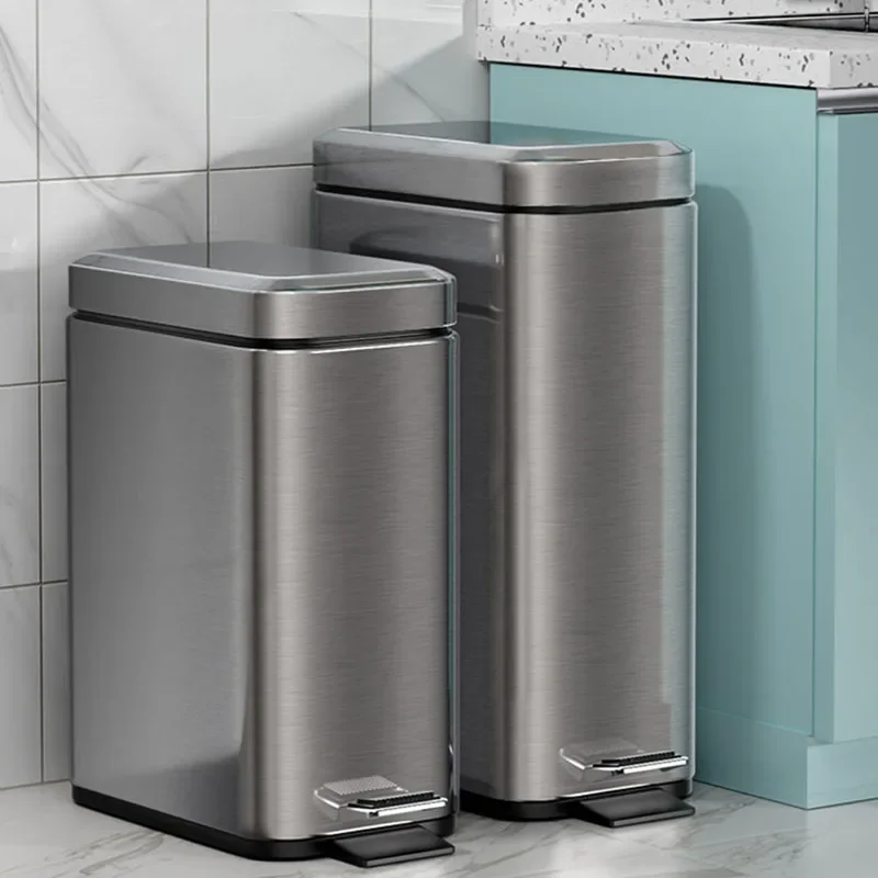 Stainless Steel Step Trash 5L Rubbish Bin For Kitchen And Bathroom Silent Trash Can Home Waterproof Waste Bin
Stainless Steel Step Trash 5L Rubbish Bin For Kitchen And Bathroom Silent Trash Can Home Waterproof Waste Bin