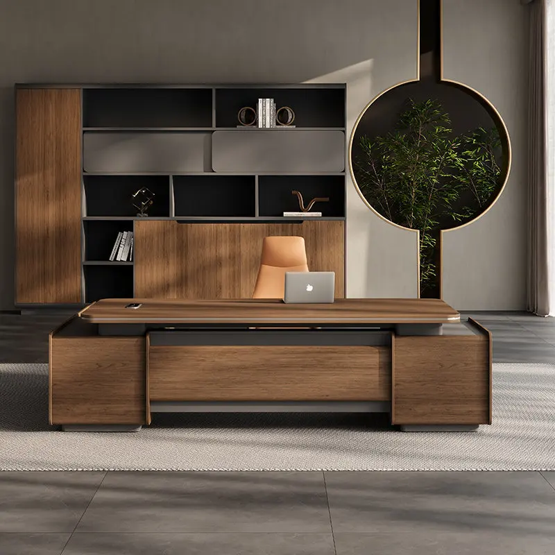 Boss table, desk, simple modern office furniture, president table and chair combination, light luxury manager table, large desk
Boss table, desk, simple modern office furniture, president table and chair combination, light luxury manager table, large desk