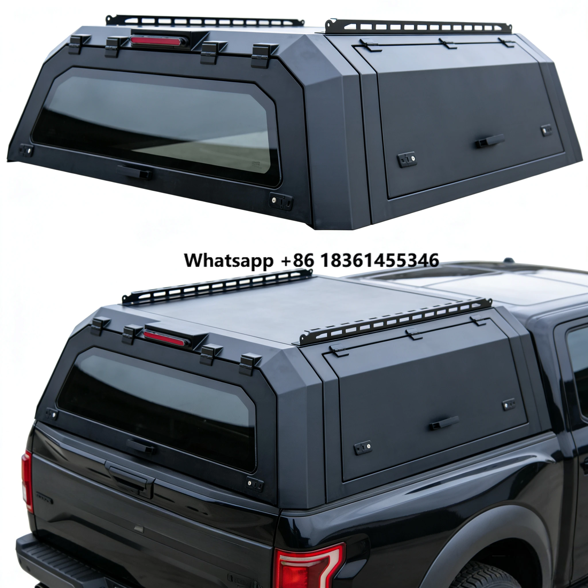 Factory Direct Sales Heavy-Duty Pickup Truck High Cover Canopy Pickup Topper for Ranger, F-150, Hilux D-max Models
Factory Direct Sales Heavy-Duty Pickup Truck High Cover Canopy Pickup Topper for Ranger, F-150, Hilux D-max Models