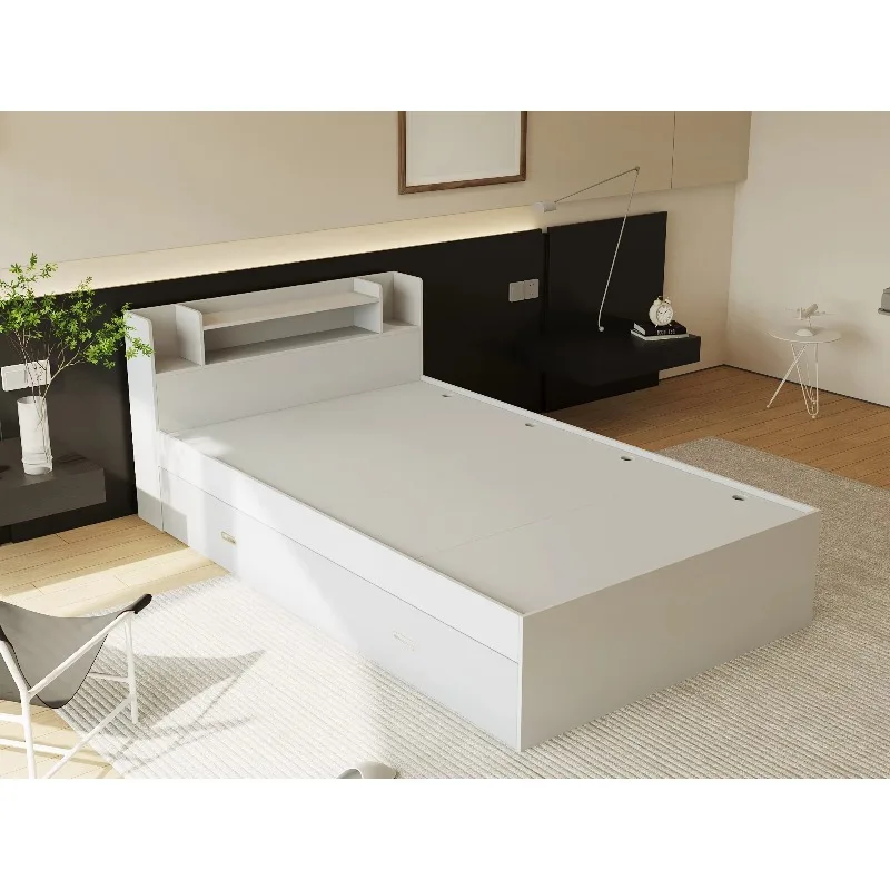 Deluxe wooden single bed bedroom furniture with drawers and storage
Deluxe wooden single bed bedroom furniture with drawers and storage