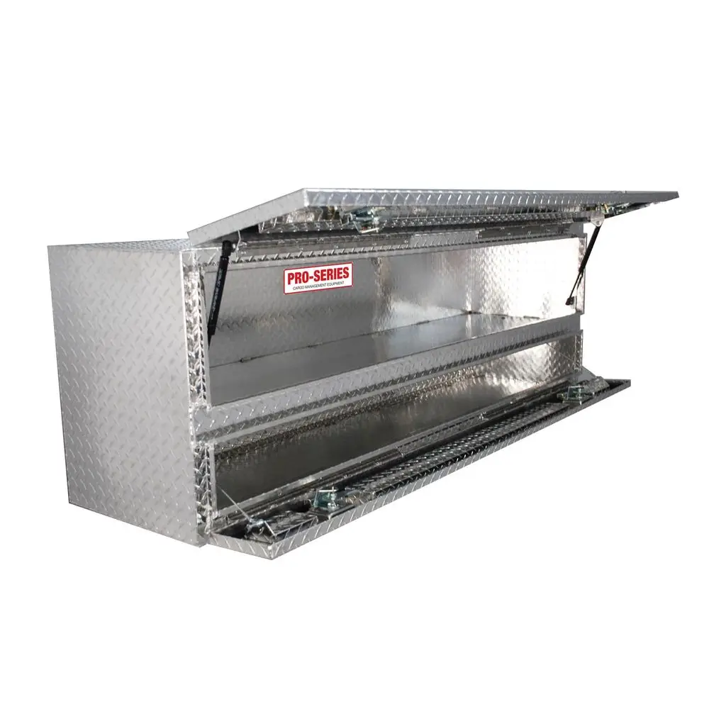 80TB40072 Pro Series 72 High Capacity Stake Bed Contractor Polished Aluminum Tool Box with Doors
80TB40072 Pro Series 72 High Capacity Stake Bed Contractor Polished Aluminum Tool Box with Doors