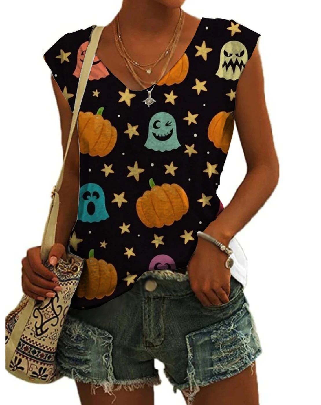 Disney Series Anime Print Street Style Sleeveless Vest Summer Versatile Casual Ladies Slim V-neck Top Y2K 2023
Disney Series Anime Print Street Style Sleeveless Vest Summer Versatile Casual Ladies Slim V-neck Top Y2K 2023