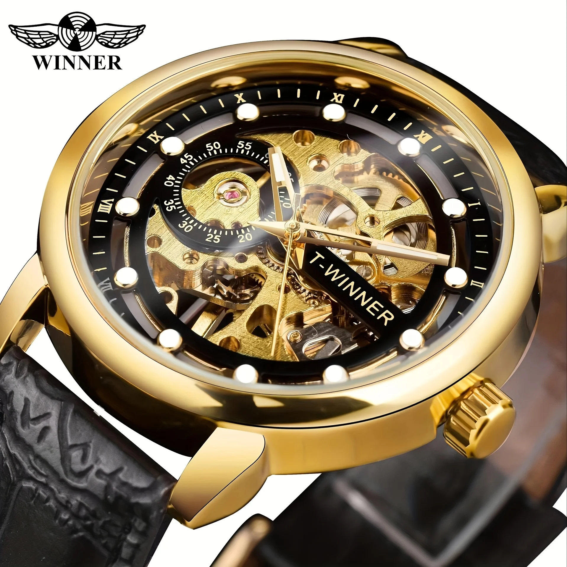 High-End Luxury Manual Vintage Mechanical Watch for Men, Skeleton Design, Trendy Men's Wristwatch, Casual and Stylish Best-Selling Men's Watch Gift Watch for First-Time Buyers, No Battery Included
High-End Luxury Manual Vintage Mechanical Watch for Men, Skeleton Design, Trendy Men's Wristwatch, Casual and Stylish Best-Selling Men's Watch Gift Watch for First-Time Buyers, No Battery Included