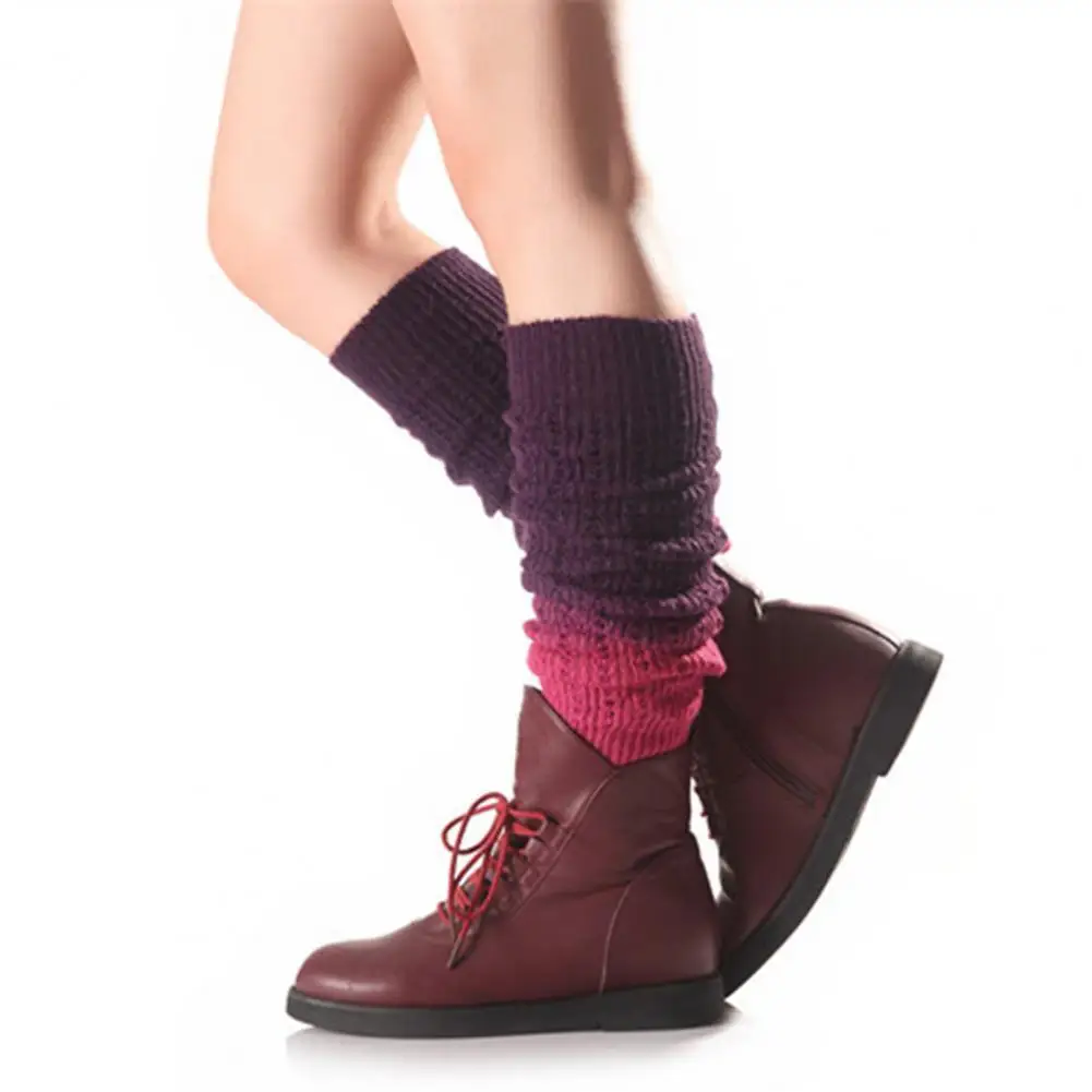 1 Pair Women Leg Warmers Knitted Gradient Color Autumn Winter Windproof Cold Resist Boot Cuffs calentadores de pierna mujer
1 Pair Women Leg Warmers Knitted Gradient Color Autumn Winter Windproof Cold Resist Boot Cuffs calentadores de pierna mujer