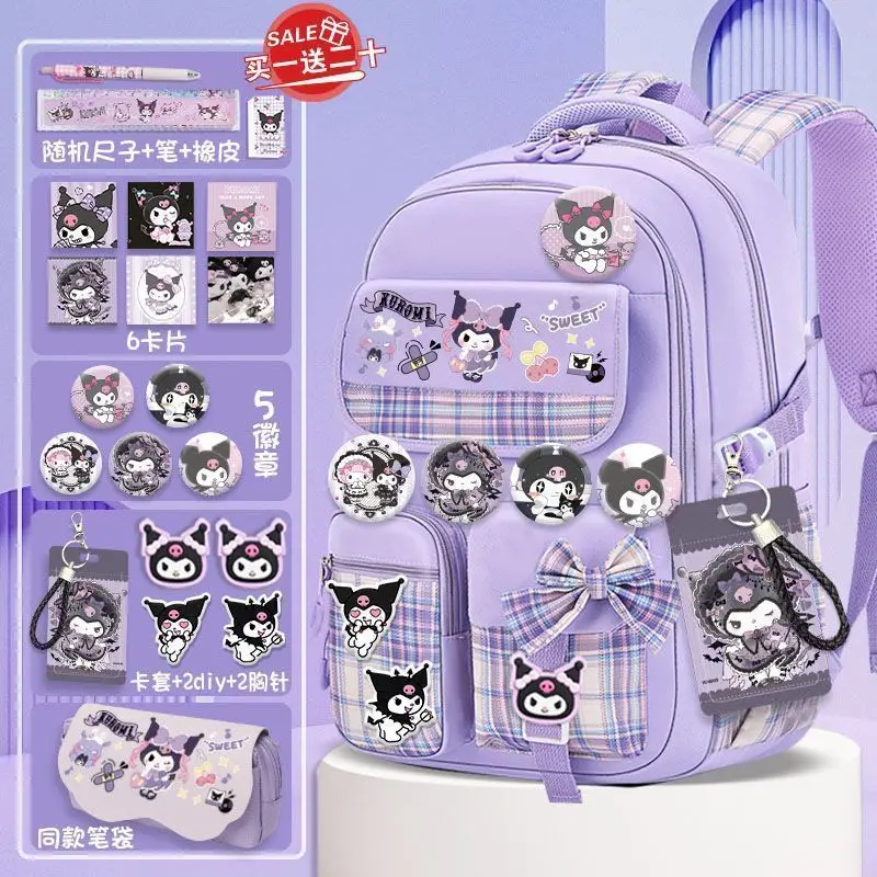Sanrios Cinnamoroll Schoolbag Kawaii Kuromi Cute Student School Bag for Primary School Students Lightweight Children Backpack
Sanrios Cinnamoroll Schoolbag Kawaii Kuromi Cute Student School Bag for Primary School Students Lightweight Children Backpack