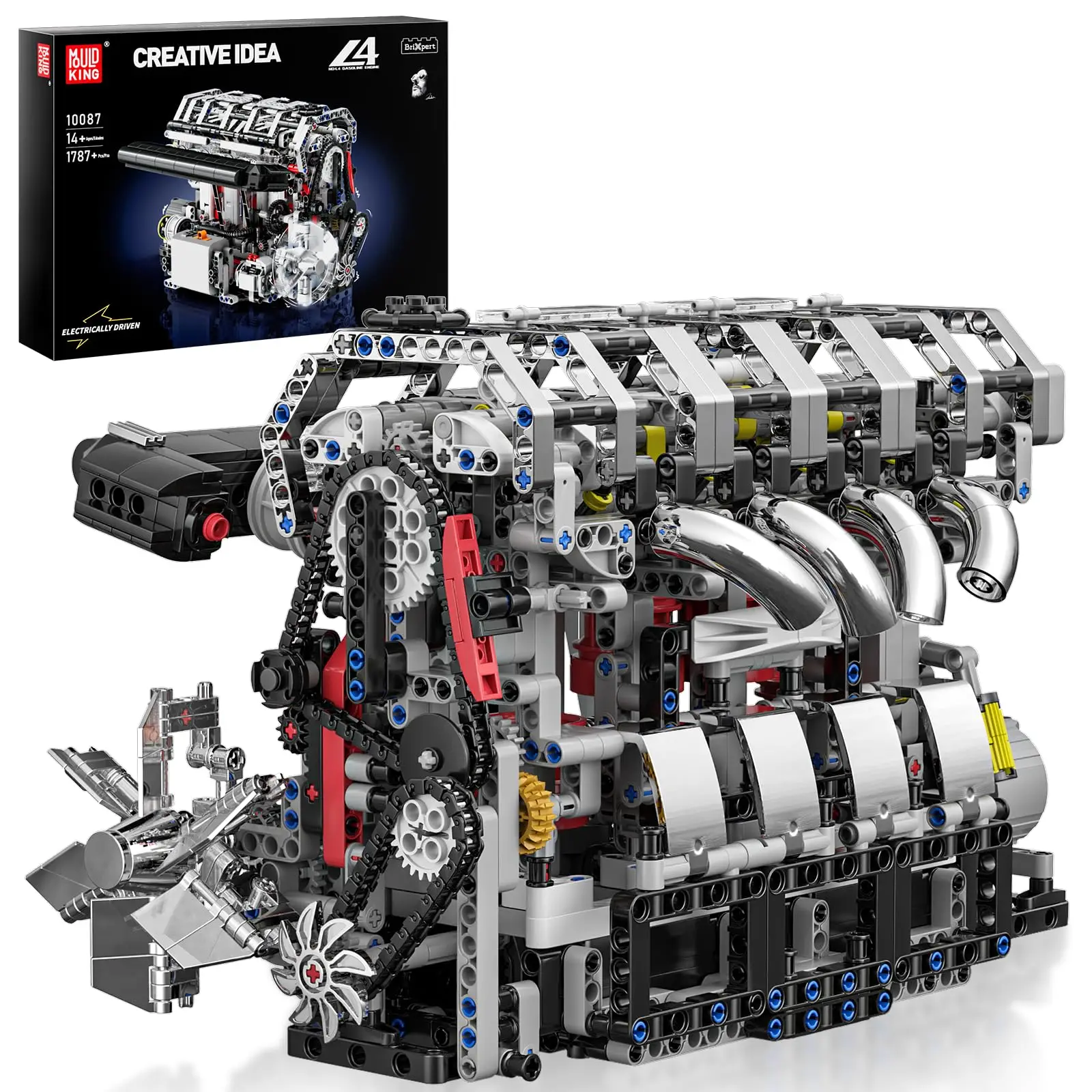 1787pcs Mould King 10087 L4 Engine Building Blocks Model Kit Creative Motor Building Kit STEM Toys Sets Gift for Kids Boys Adult
1787pcs Mould King 10087 L4 Engine Building Blocks Model Kit Creative Motor Building Kit STEM Toys Sets Gift for Kids Boys Adult
