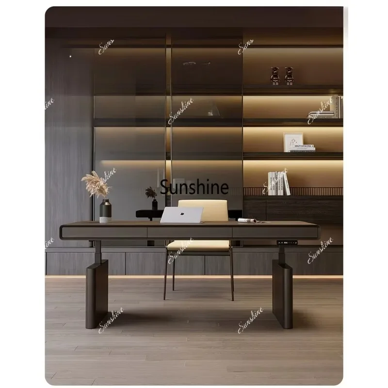 Intelligent electric lifting desk home living room light luxury Italian minimalist modern workbench
Intelligent electric lifting desk home living room light luxury Italian minimalist modern workbench