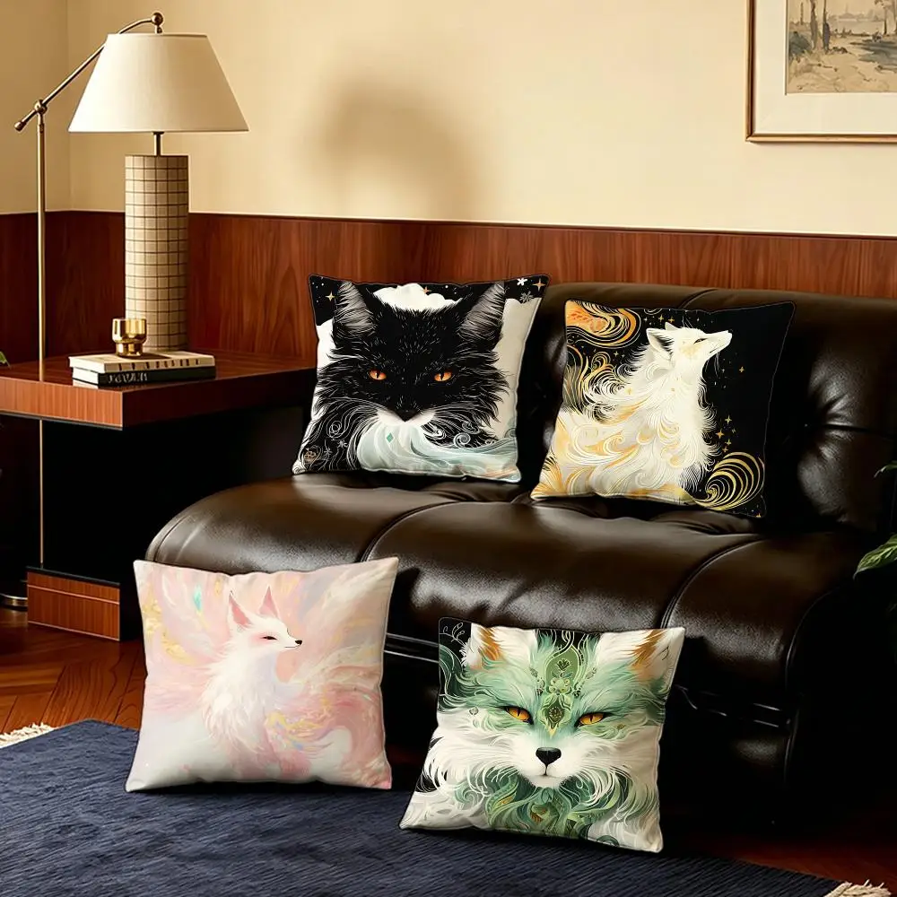 Smart F-FoxS Cushion Cover 4Pcs Ultra Soft Short Plush Pillow Covers 40x40 45x45 Boho for Sofa Bedroom
Smart F-FoxS Cushion Cover 4Pcs Ultra Soft Short Plush Pillow Covers 40x40 45x45 Boho for Sofa Bedroom