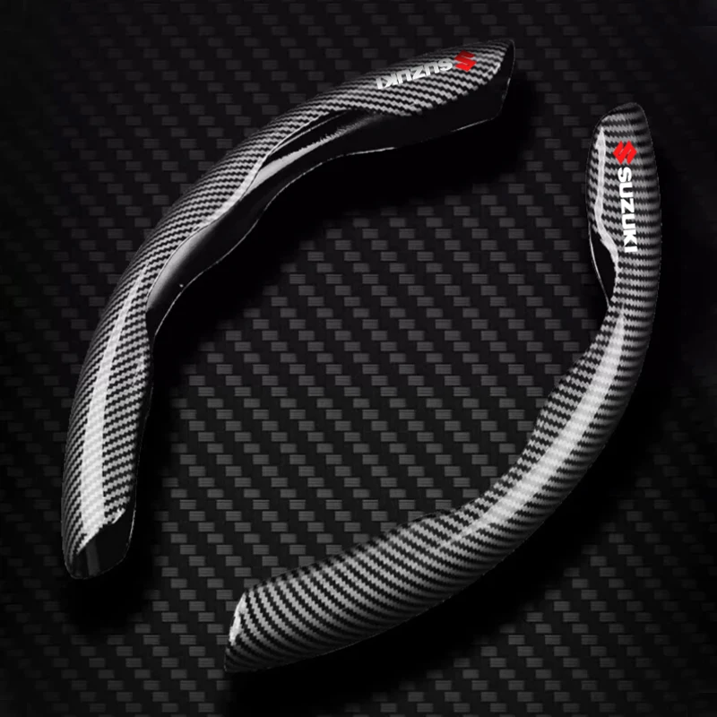 2 шт. чехлы на руль автомобиля с узором из углеродного волокна для Suzuki Swift Jimny Ignis Alto, нескользящий чехол на руль, автомобильные принадлежности
2 шт. чехлы на руль автомобиля с узором из углеродного волокна для Suzuki Swift Jimny Ignis Alto, нескользящий чехол на руль, автомобильные принадлежности