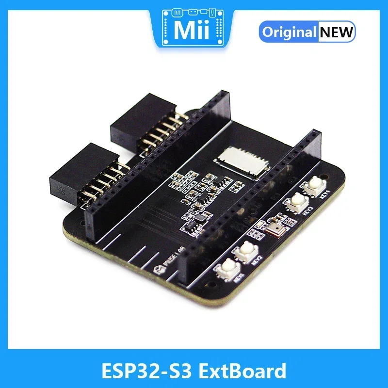 ESP32-S3 ExtBoard Digital Microphone Camera Interface SD Card Holder Standard PMOD connectors
ESP32-S3 ExtBoard Digital Microphone Camera Interface SD Card Holder Standard PMOD connectors