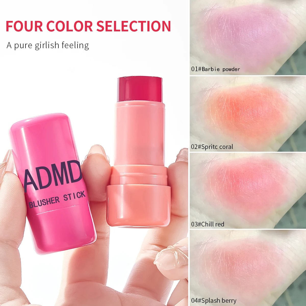 4 Colors 3-in-1 Moisturized Blusher Stick Multi-Use Matte Long Lasting Brighten Lip Gloss Facial Contour Rouge Makeup Lip Tint
4 Colors 3-in-1 Moisturized Blusher Stick Multi-Use Matte Long Lasting Brighten Lip Gloss Facial Contour Rouge Makeup Lip Tint