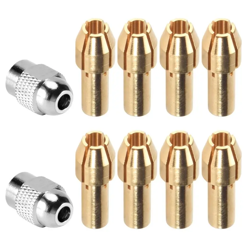 ABWR-10Pcs Brass Collet For Dremel,Replacement 4485 Quick Change Rotary Drill Nut Tool Set 0.8/1.2/1.5/1.8/ 2.0/2.4/3.0/3.2Mm
ABWR-10Pcs Brass Collet For Dremel,Replacement 4485 Quick Change Rotary Drill Nut Tool Set 0.8/1.2/1.5/1.8/ 2.0/2.4/3.0/3.2Mm