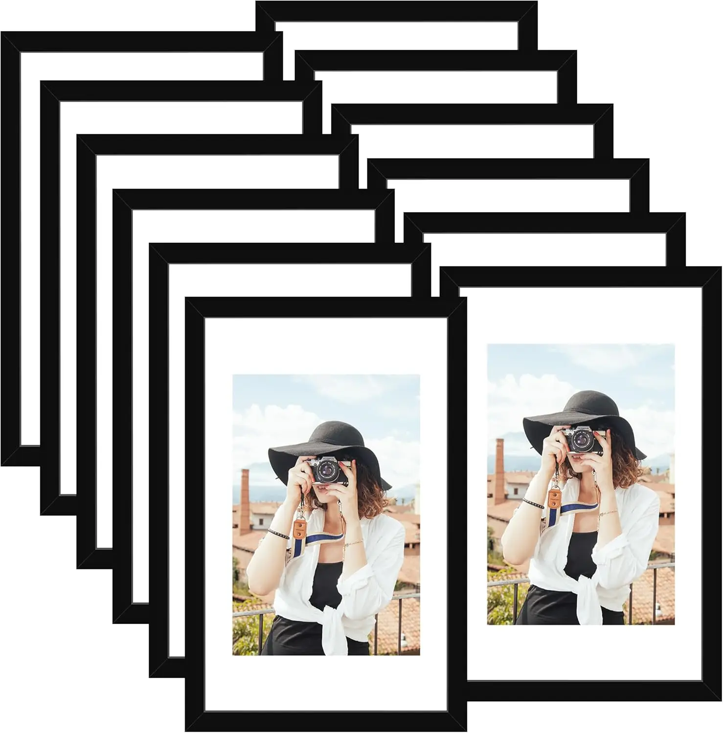 11x17 Picture Frame Set of 12, Display 8x12 with Mat or 11x17 Without Mat, Photo Frames for Wall Mounting Display
11x17 Picture Frame Set of 12, Display 8x12 with Mat or 11x17 Without Mat, Photo Frames for Wall Mounting Display