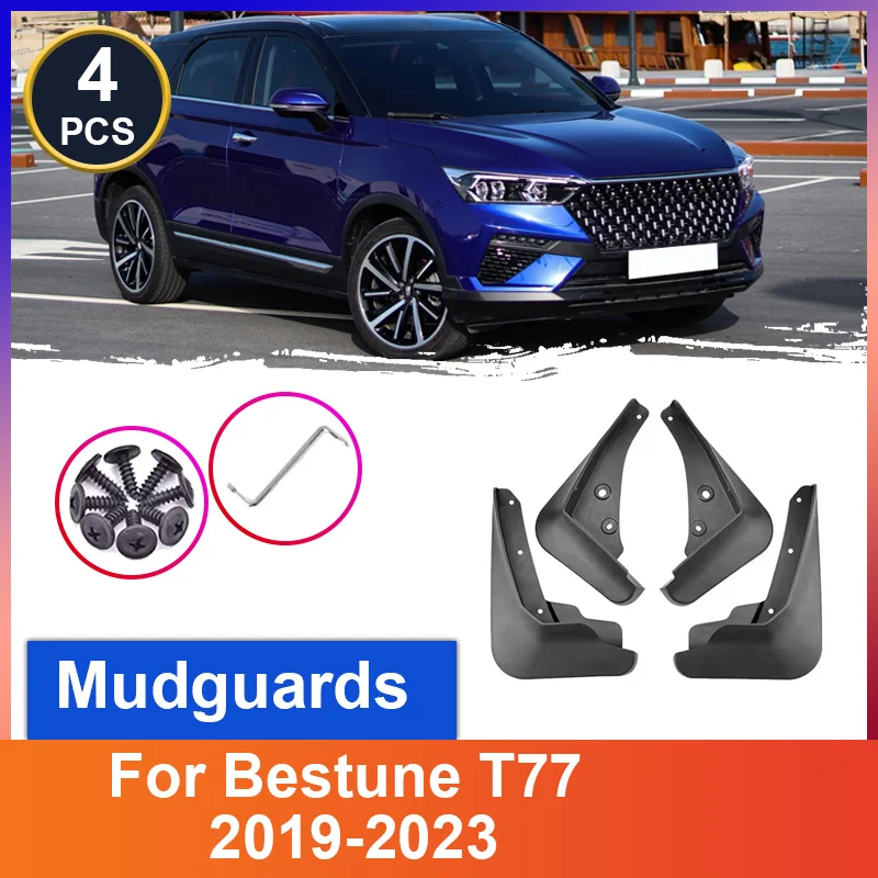 Car Mudguards For Bestune T77 2019-2023 2020 2022 Mud Flaps 4Pcs/set Anti-Splash Guard Mudflap Front Rear Fender Car Accessories
Car Mudguards For Bestune T77 2019-2023 2020 2022 Mud Flaps 4Pcs/set Anti-Splash Guard Mudflap Front Rear Fender Car Accessories