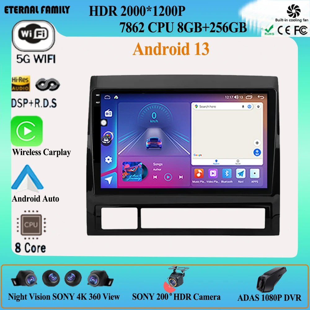 Android 13 Car Multimedia GPS Navigation Radio For Toyota TACOMA HILUX 2005-2013 WIFI Split Screen BT Player 4G LTE No 2din DVD
Android 13 Car Multimedia GPS Navigation Radio For Toyota TACOMA HILUX 2005-2013 WIFI Split Screen BT Player 4G LTE No 2din DVD