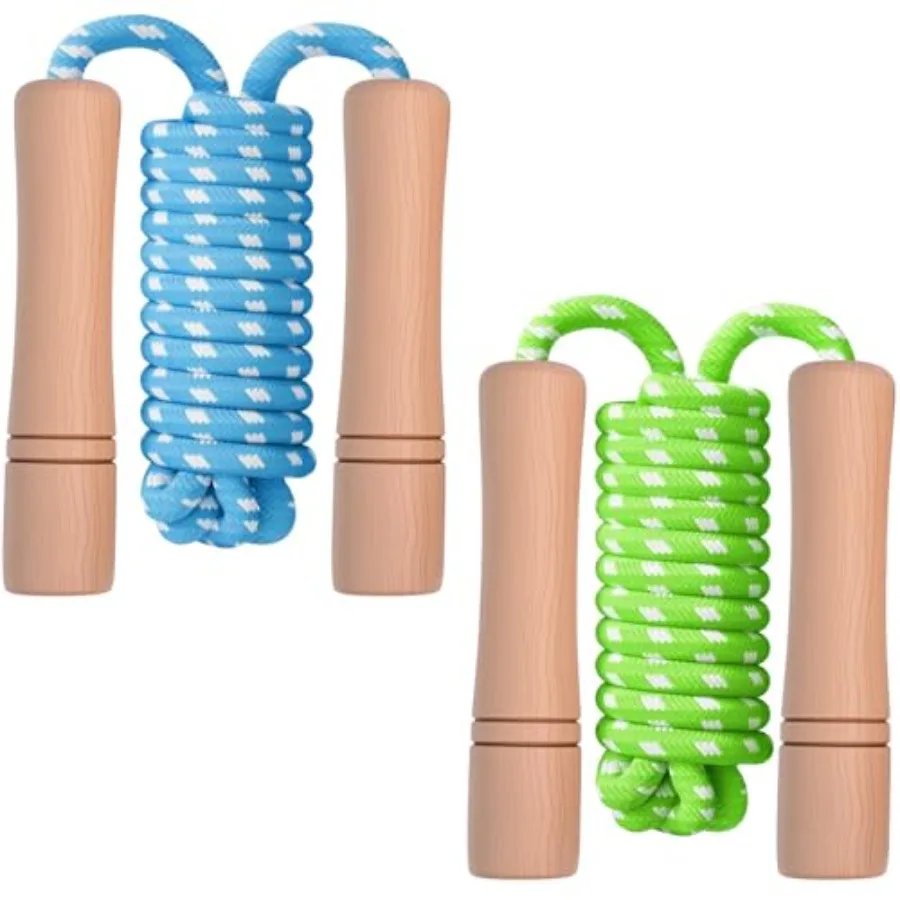 Jump Rope for - Wooden Handle - Adjustable Cotton Braided Fitness Skipping Rope for Toddler Fitness Workout Exercise Outdoor Ac
Jump Rope for - Wooden Handle - Adjustable Cotton Braided Fitness Skipping Rope for Toddler Fitness Workout Exercise Outdoor Ac