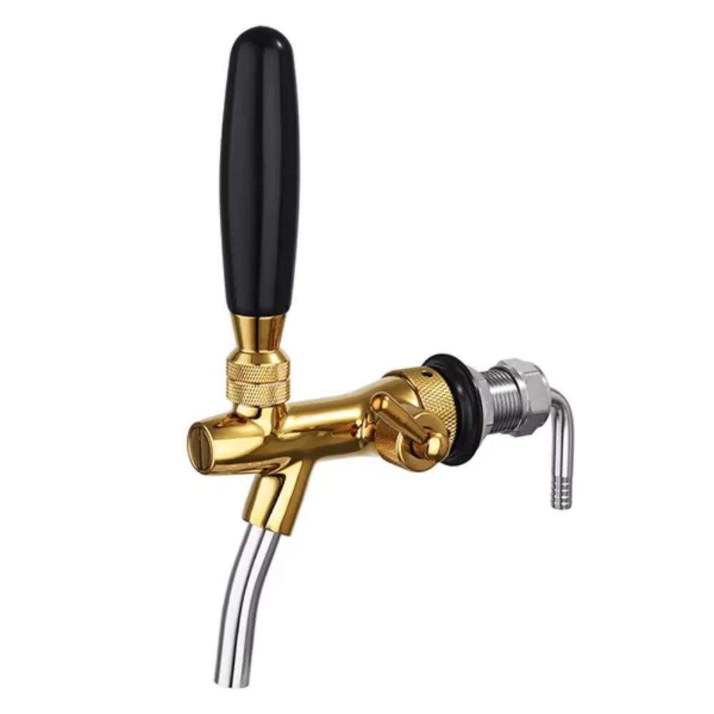 Breweries and beer bars use golden draft beer taps
Breweries and beer bars use golden draft beer taps