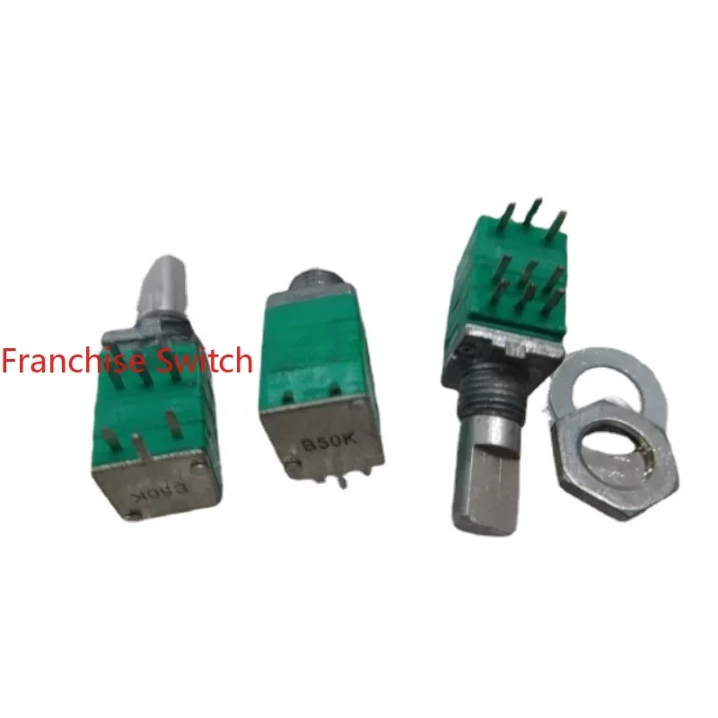 10PCS PRECISION POTENTIOMETER DUAL B50K WITH SWITCH SEALED STEREO 15MM HALF-SHAFT VOLUME
10PCS PRECISION POTENTIOMETER DUAL B50K WITH SWITCH SEALED STEREO 15MM HALF-SHAFT VOLUME