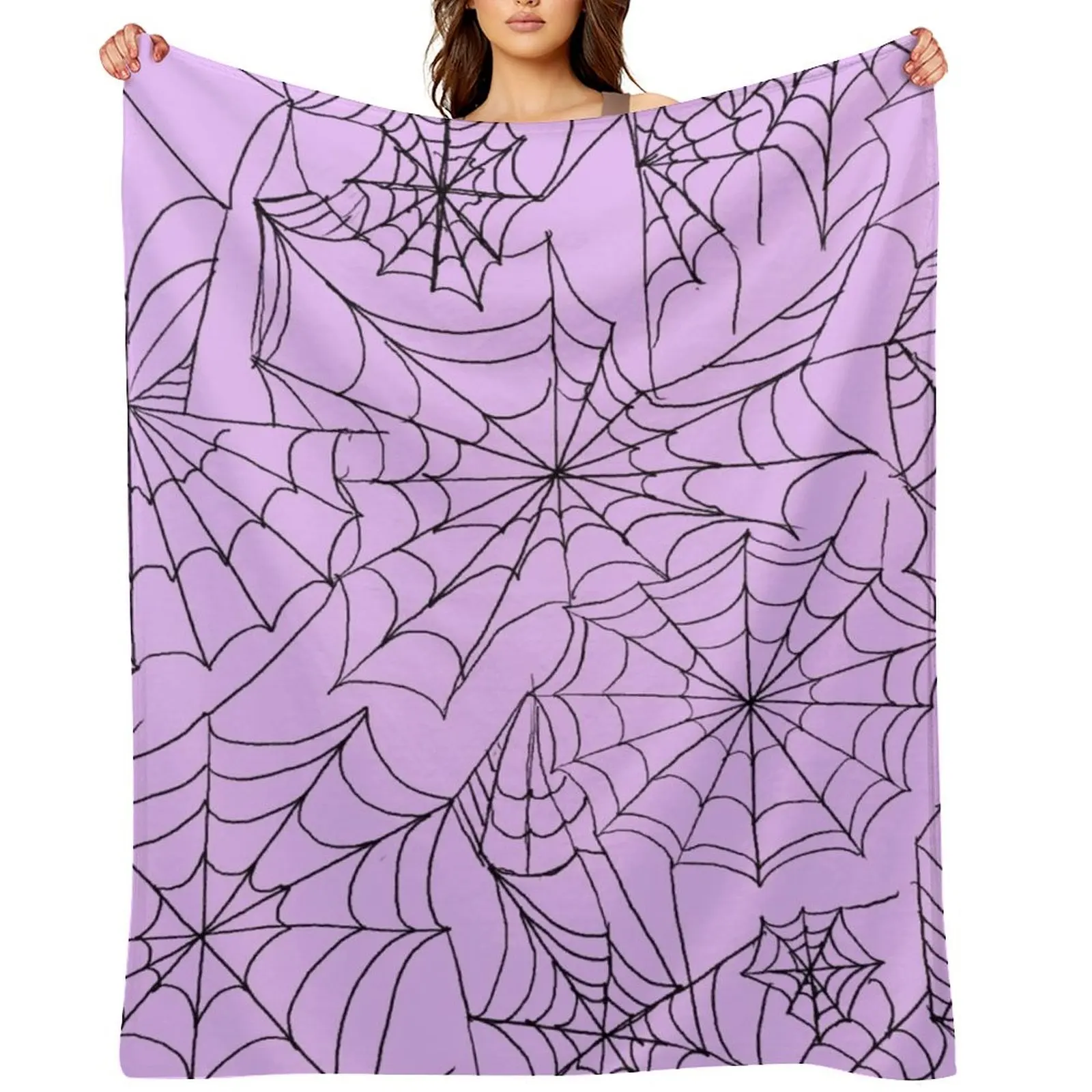 Spooky Cobwebs over Pastel Purple Throw Blanket Thins For Baby Personalized Gift Decoratives Blankets
Spooky Cobwebs over Pastel Purple Throw Blanket Thins For Baby Personalized Gift Decoratives Blankets