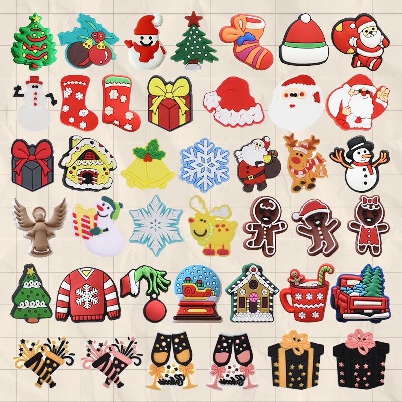 wholesale Christmas Shoe Decoration PVC Shoe Charms Cartoon Cute Shoe Accessories for Clog Sandals XMas Gifts Pins Bucklele
wholesale Christmas Shoe Decoration PVC Shoe Charms Cartoon Cute Shoe Accessories for Clog Sandals XMas Gifts Pins Bucklele
