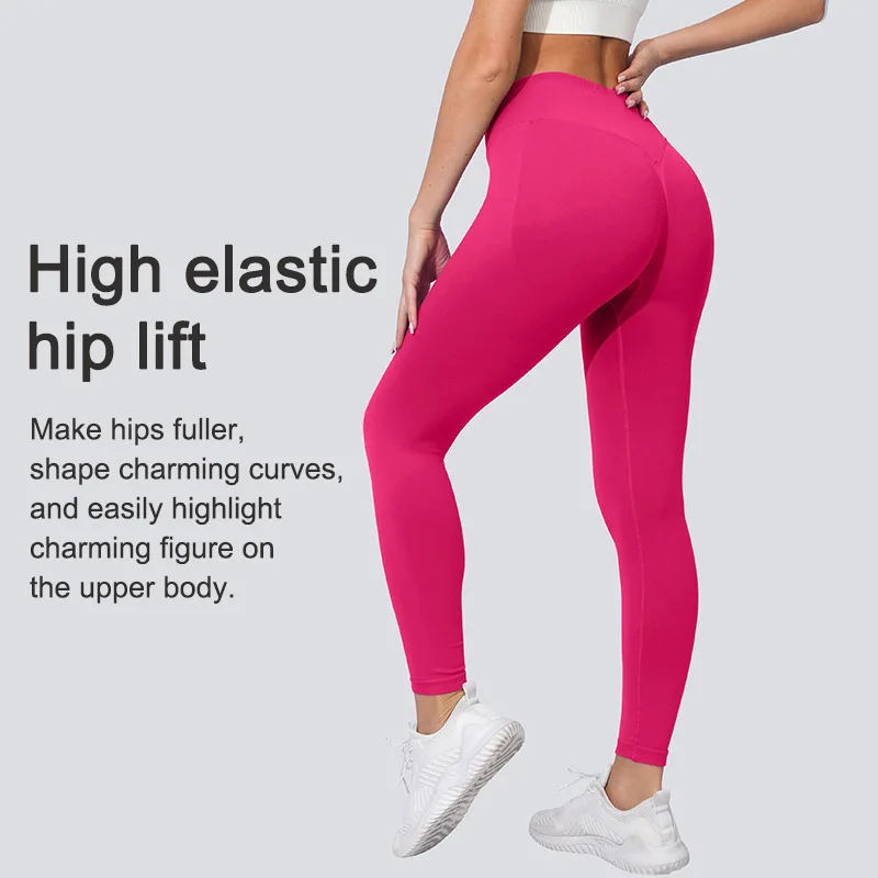 Seamless Fitness Women's Sports Leggings High Waist Elastic Solid Yoga Leggings Gym Jogging Quick Dry Push Up Slim Pants Female
Seamless Fitness Women's Sports Leggings High Waist Elastic Solid Yoga Leggings Gym Jogging Quick Dry Push Up Slim Pants Female